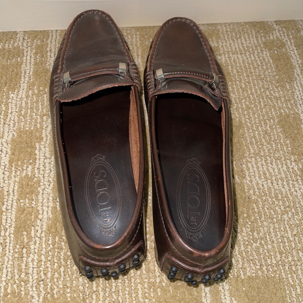 Tod’s brown leather loafers Woman’s